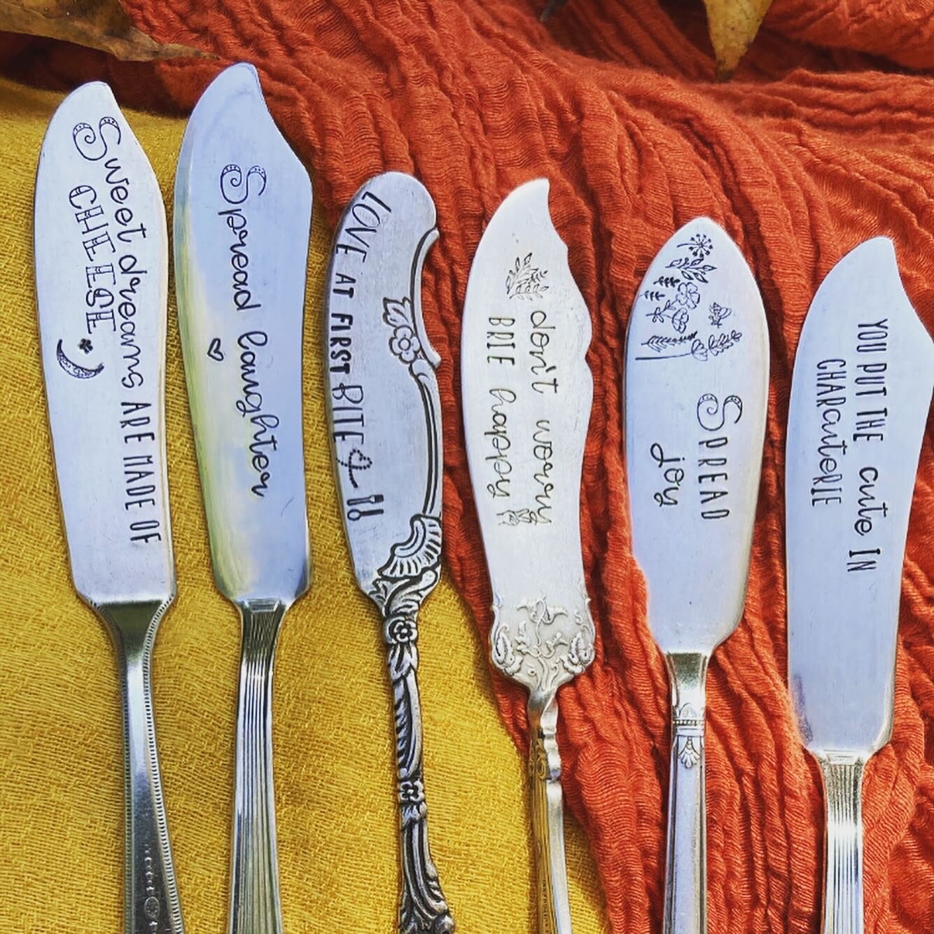 STAMPED SPREADER - Hand Stamped - Vintage Silverware product 3