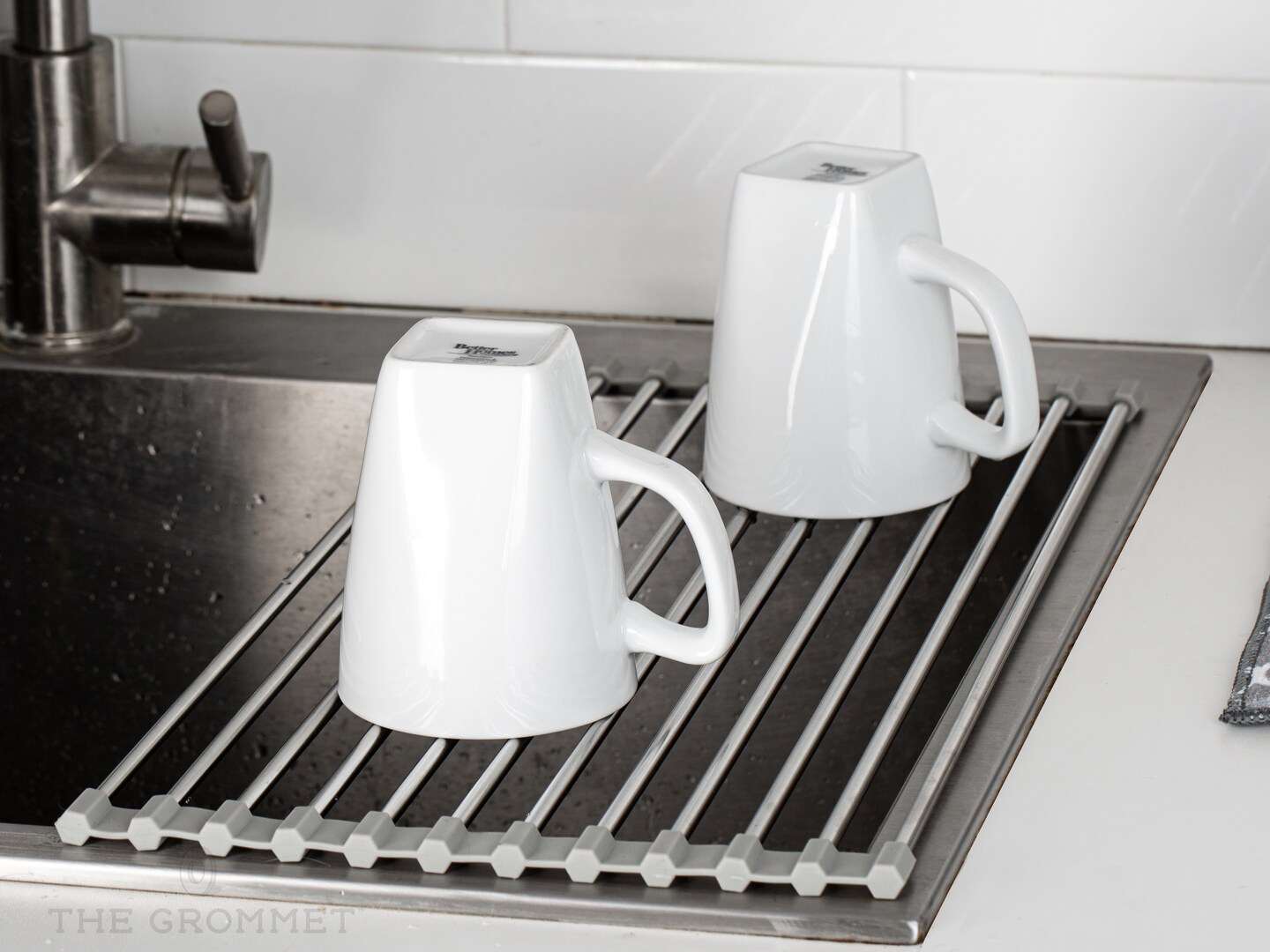 Grand Fusion Housewares Roll-Up Over The Sink Dish Drying Rack - Thumbnail 5