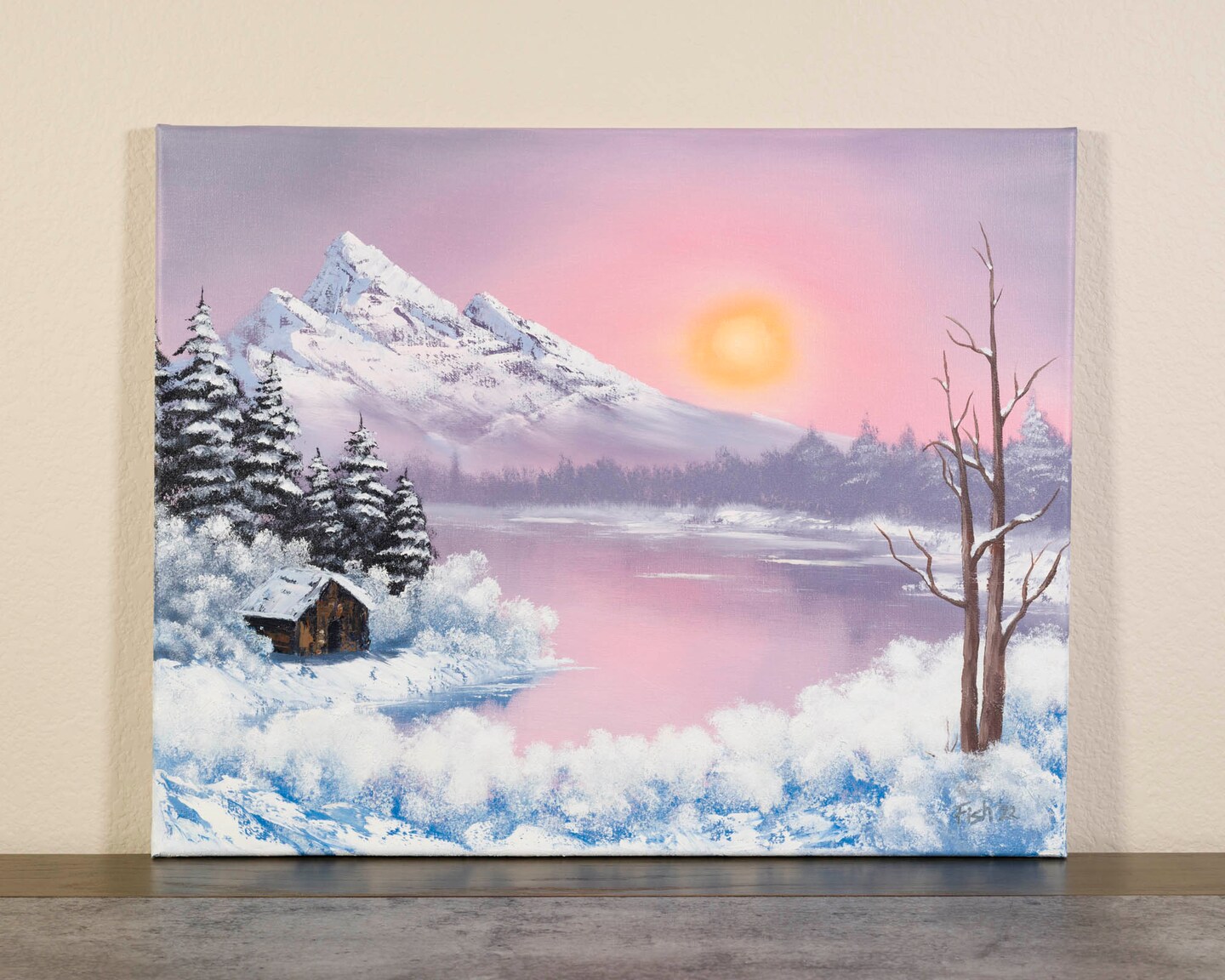 Original Oil Painting on deals Canvas Winter Landscape