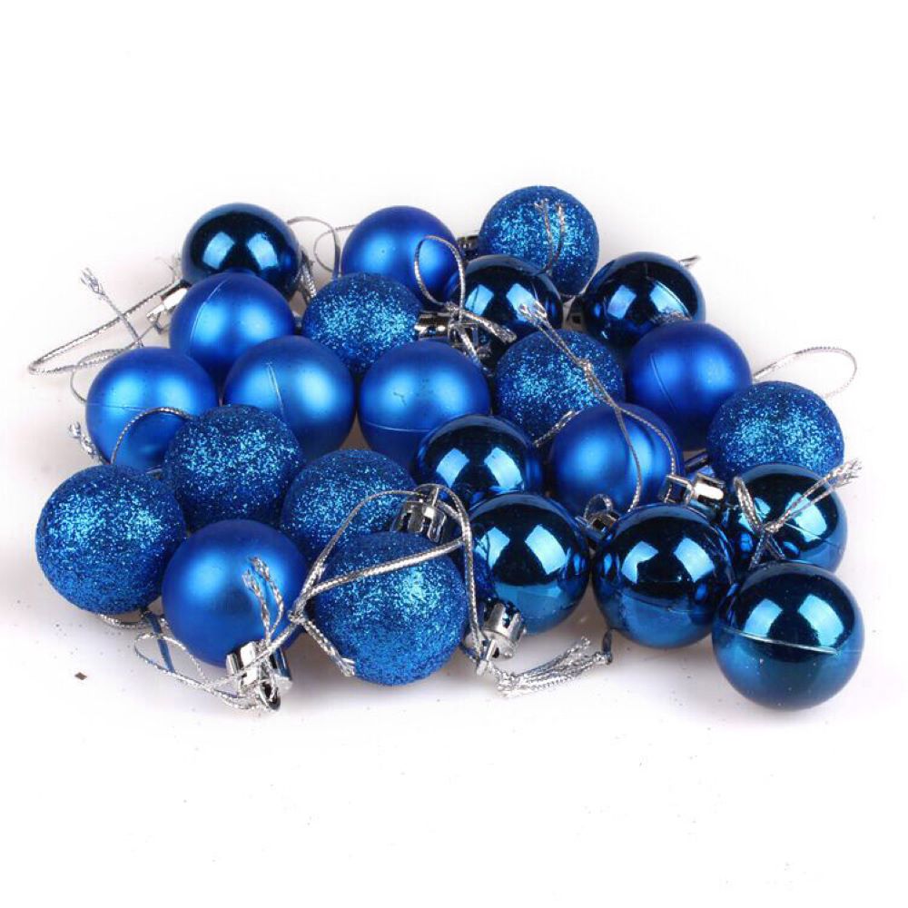 Kitcheniva Christmas Tree Balls Glitter Ornaments 24 Pcs | Michaels