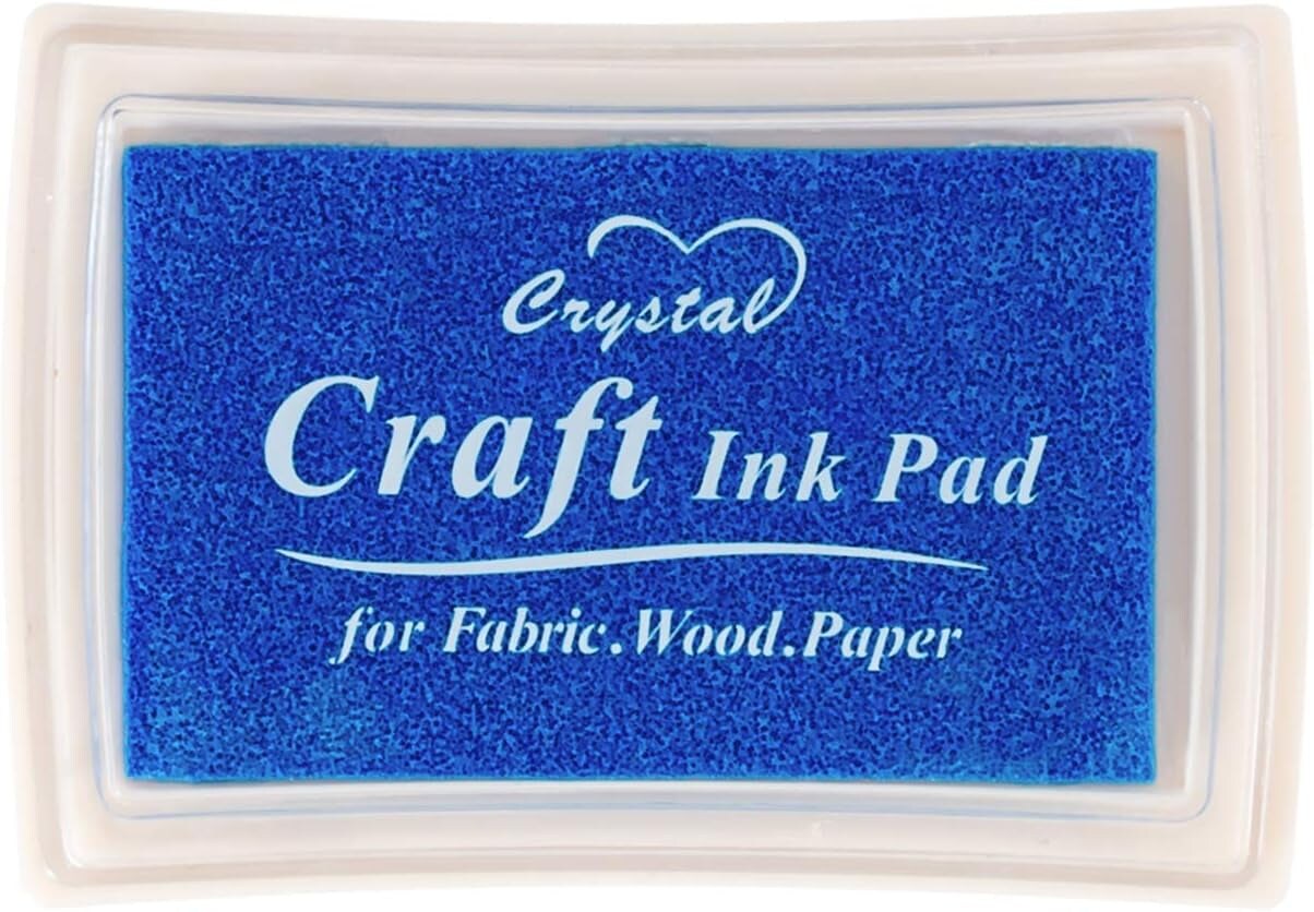 Black Ink Pad Finger Washable Kids Stamp Ink Pad for Rubber Stamps Paper  Scrapbooking