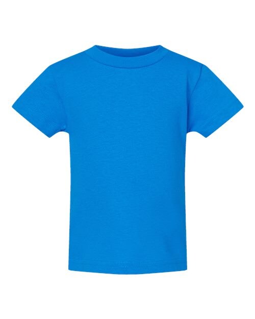 Boys Soft Cotton Jersey Short Sleeve Crew Tee | Bright Light Blue