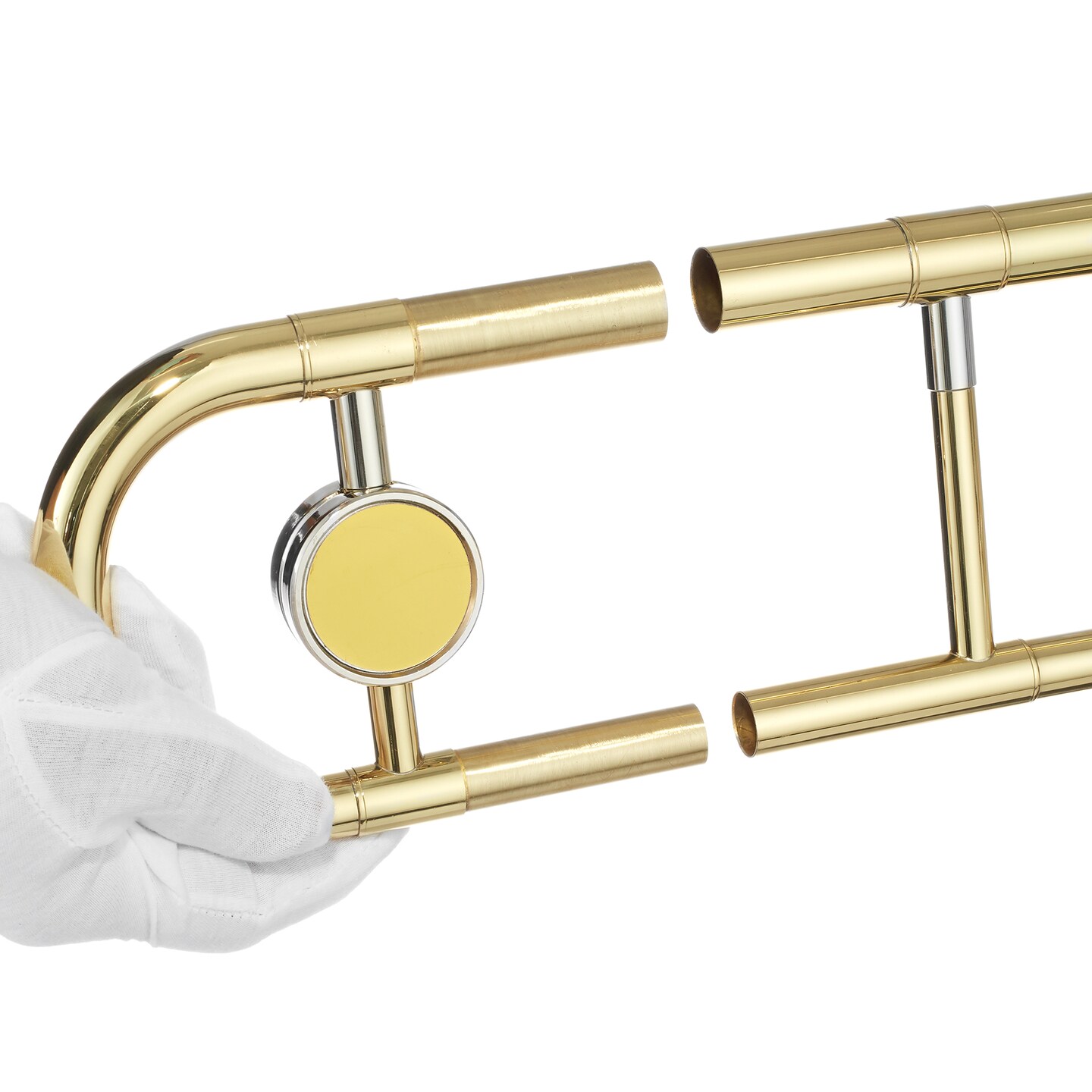 Ashthorpe Bb Tenor Slide Trombone - Includes Case, Mouthpiece, Gloves, Cleaning Cloth, Slide Grease