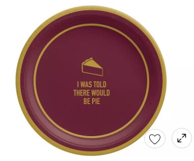 Metallic Friends Gathering Paper Dessert Plates, 6.75in, 20ct