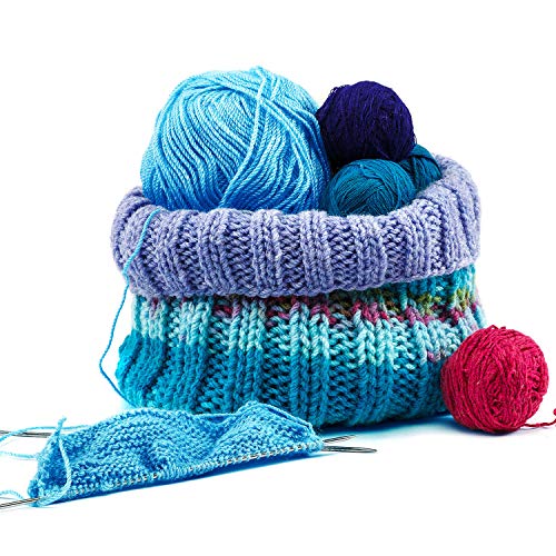 WILLBOND 6 Pcs 50g Crochet Yarn Multi Colored Knitting Yarn Bulk Acrylic  Weaving Yarn Crocheting Thread (Blue Red, Purple Pink, Colors, Peach, Dark