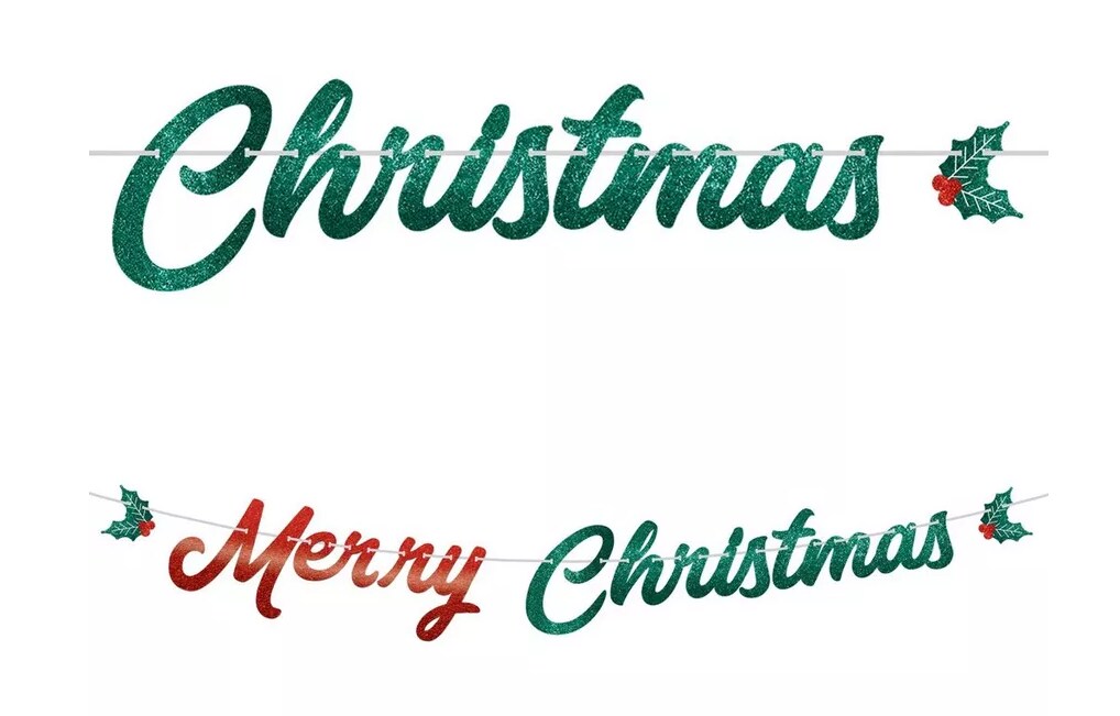 Merry Christmas Letter Banner