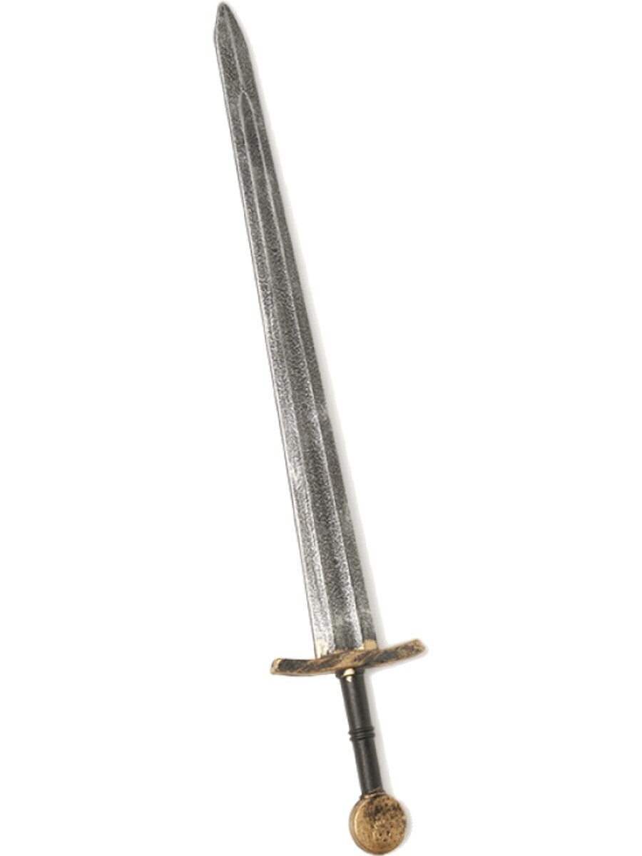 Stamped Silver Sword with Gold Dome Costume Accessory