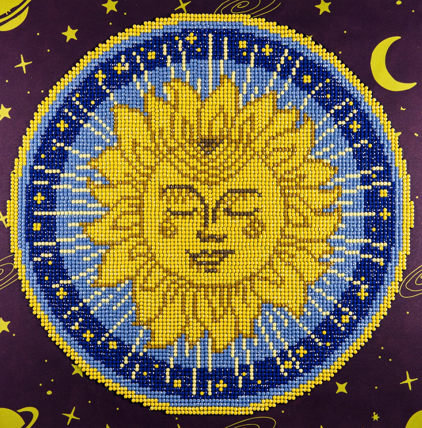 DIAMOND ART BY LEISURE ARTS Diamond Painting Kits For Adults 12&#x22;x12&#x22; Intermediate Sun Mandala, Full Drill, Diamond Art Kits, Dimond Art, Diamond Art for Adults, Diamond Art Kit