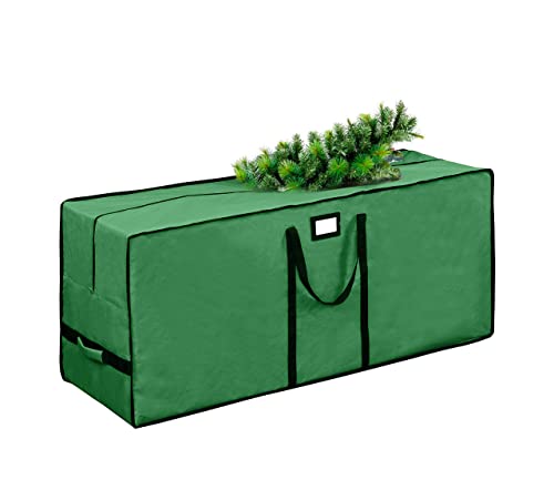 Christmas Tree Storage Bag, Waterproof Christmas Tree Storage, Fits Up to 7.5 ft Tall Artificial Disassembled Trees, Extra Large Heavy Duty Storage Container with Handles&#xA0;(Green, 47&#x22;x15&#x22;x20)