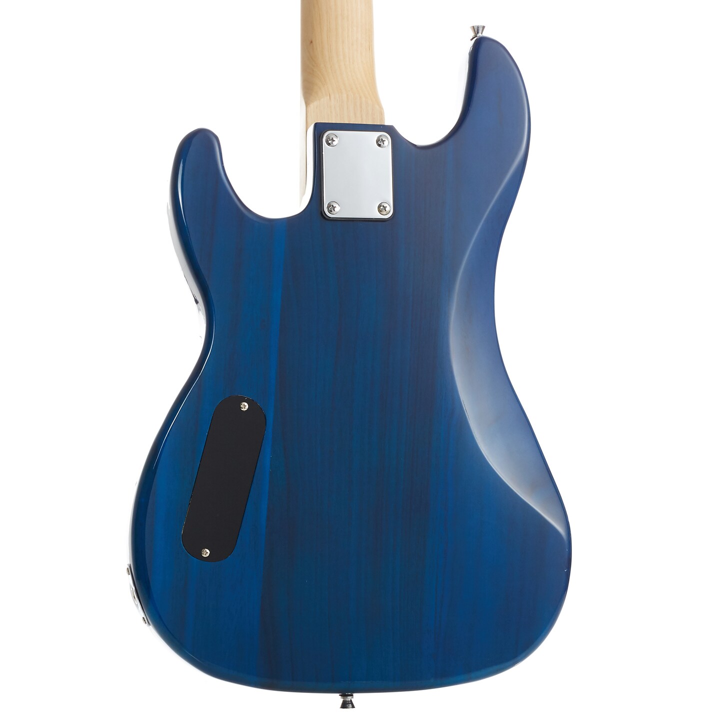 Davison Full Size Electric Bass Guitar with 15-Watt Amp - 4 String Right Handed Beginner Kit with Gig Bag and Accessories