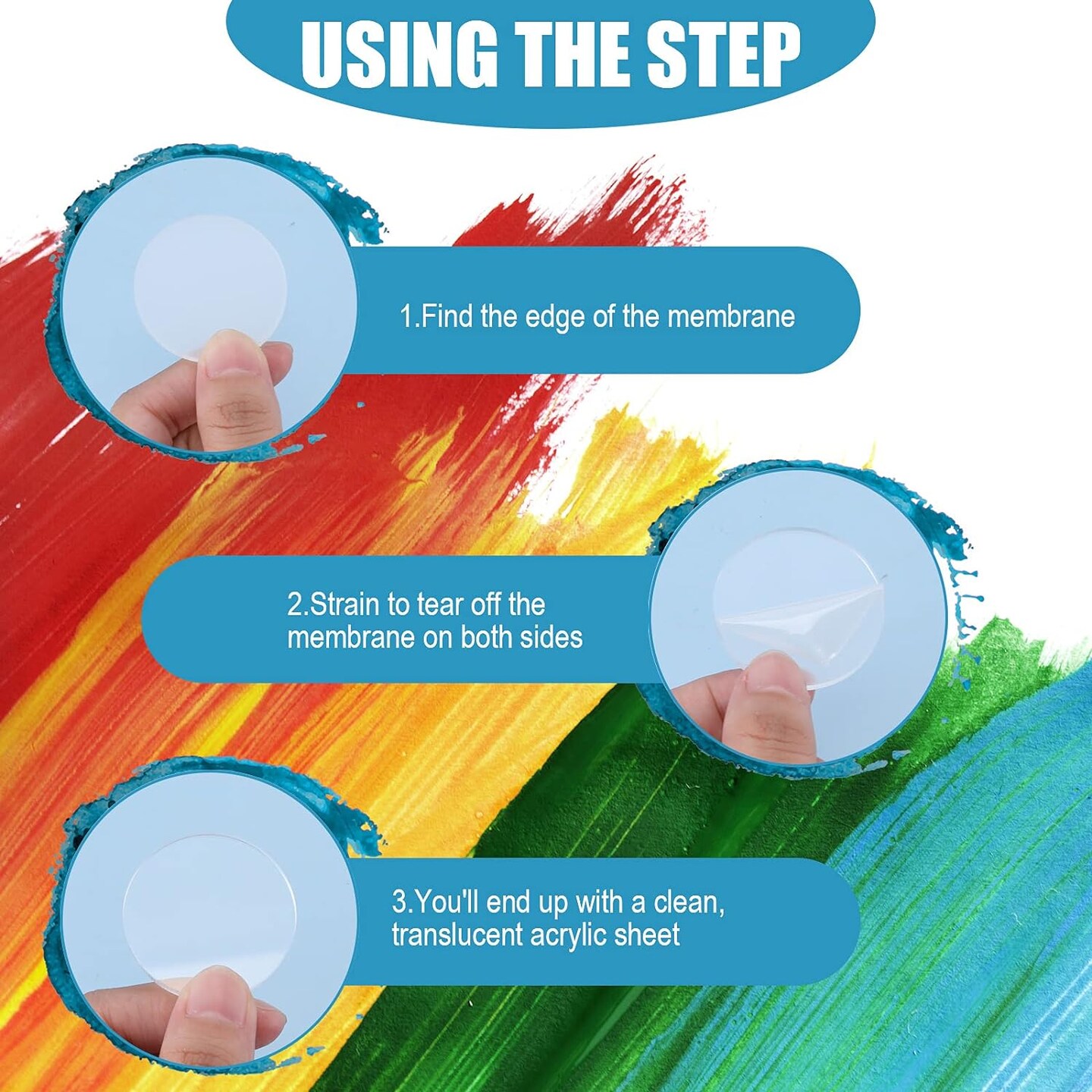 60 Pieces Transparent Acrylic Circle Discs Thick Round Acrylic Sheets Acrylic Circle Disc Ornament Blanks Clear Round Acrylic Ornaments for DIY Projects and Crafts (1.5 Inch)