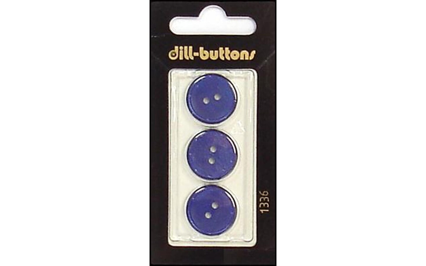 Dill Buttons 18mm 3pc 2 Hole Navy