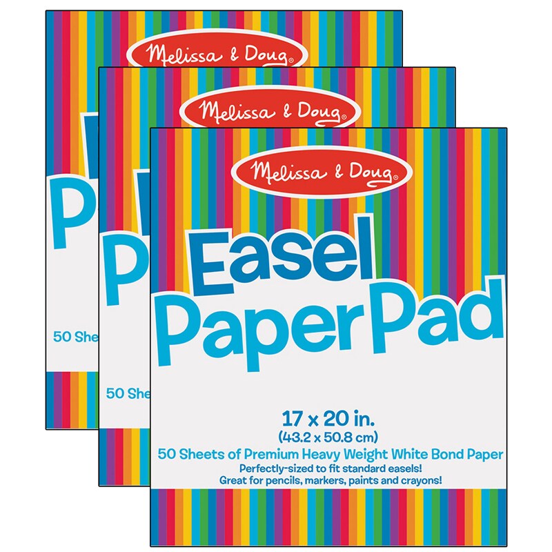 Easel Paper Pad, 17 X 20, 50 Sheets Per Pad, 3 Pads