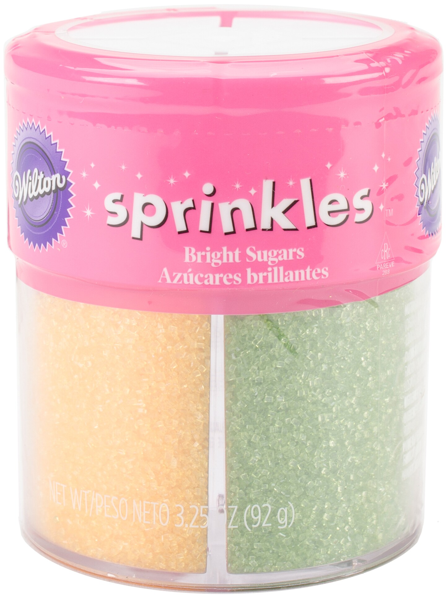 Wilton Sugar Crystal Sprinkles 3.25oz-Bright, 4 Cell