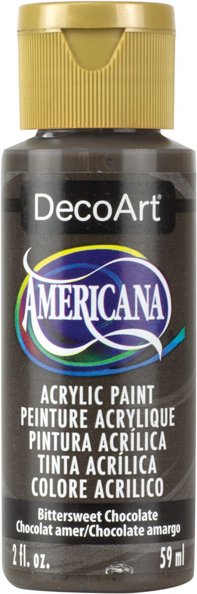 DecoArt Americana Acrylic Paint 2oz-Bittersweet Chocolate - Opaque