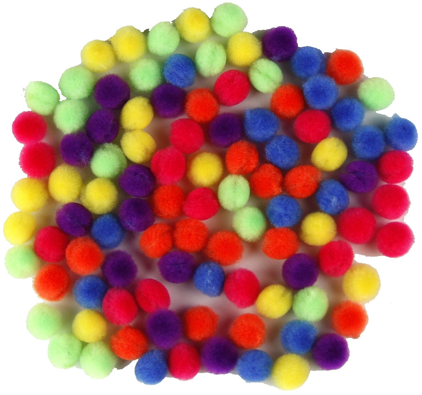 Pom-Poms 10mm 100/PKG Red