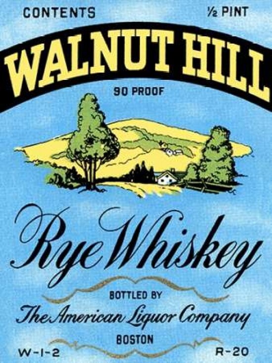 Walnut Hill Rye Whiskey Poster Print by Vintage Booze Labels - Item # VARPDX375131