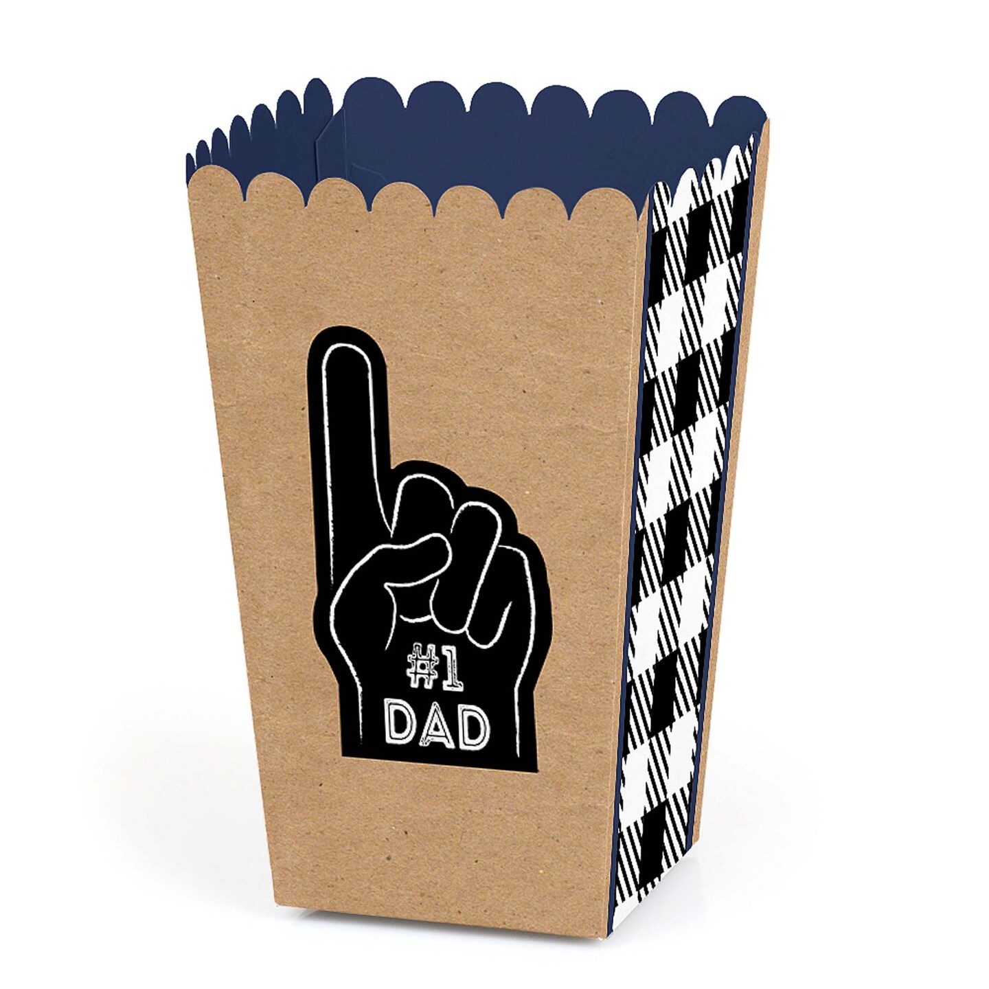 Big Dot of Happiness My Dad is Rad - Father&#x27;s Day Party Favor Popcorn Treat Boxes - Set of 12