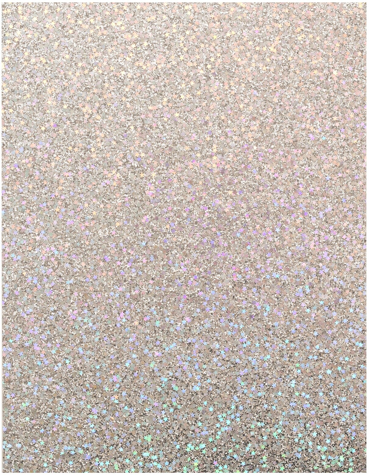 American Crafts Chunky Glitter Specialty Paper 8.5"X11"-Stars