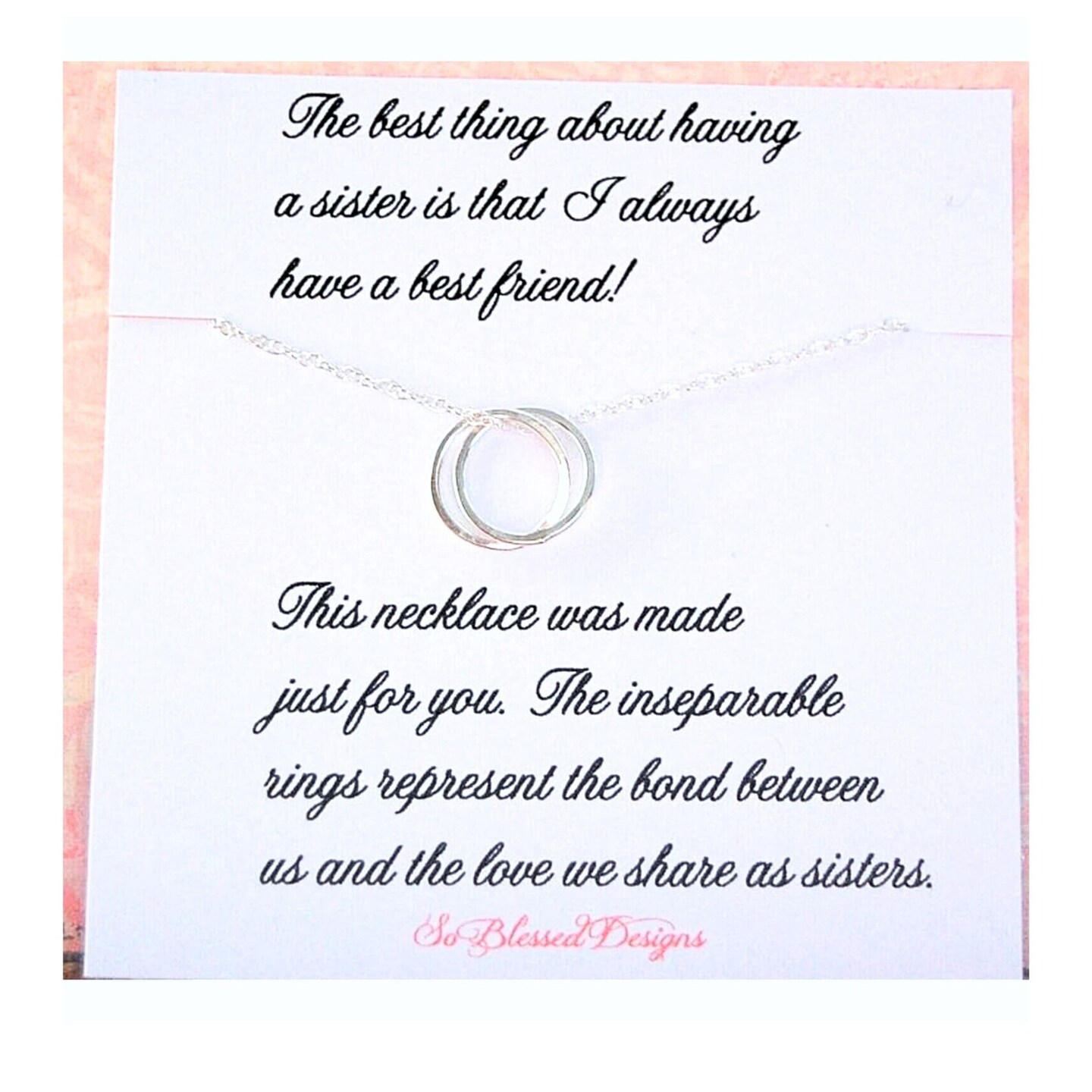 Interlocking Rings Sister Necklaces » JewelryThis - Custom Jewelry