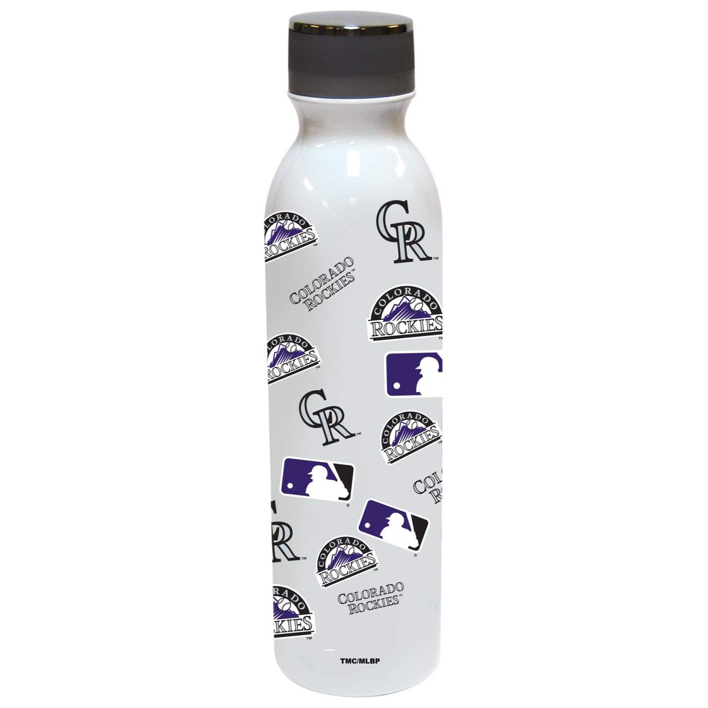 The Memory Company 9.75 White and Purple MLB Colorado Rockies Water  Bottles 24oz.