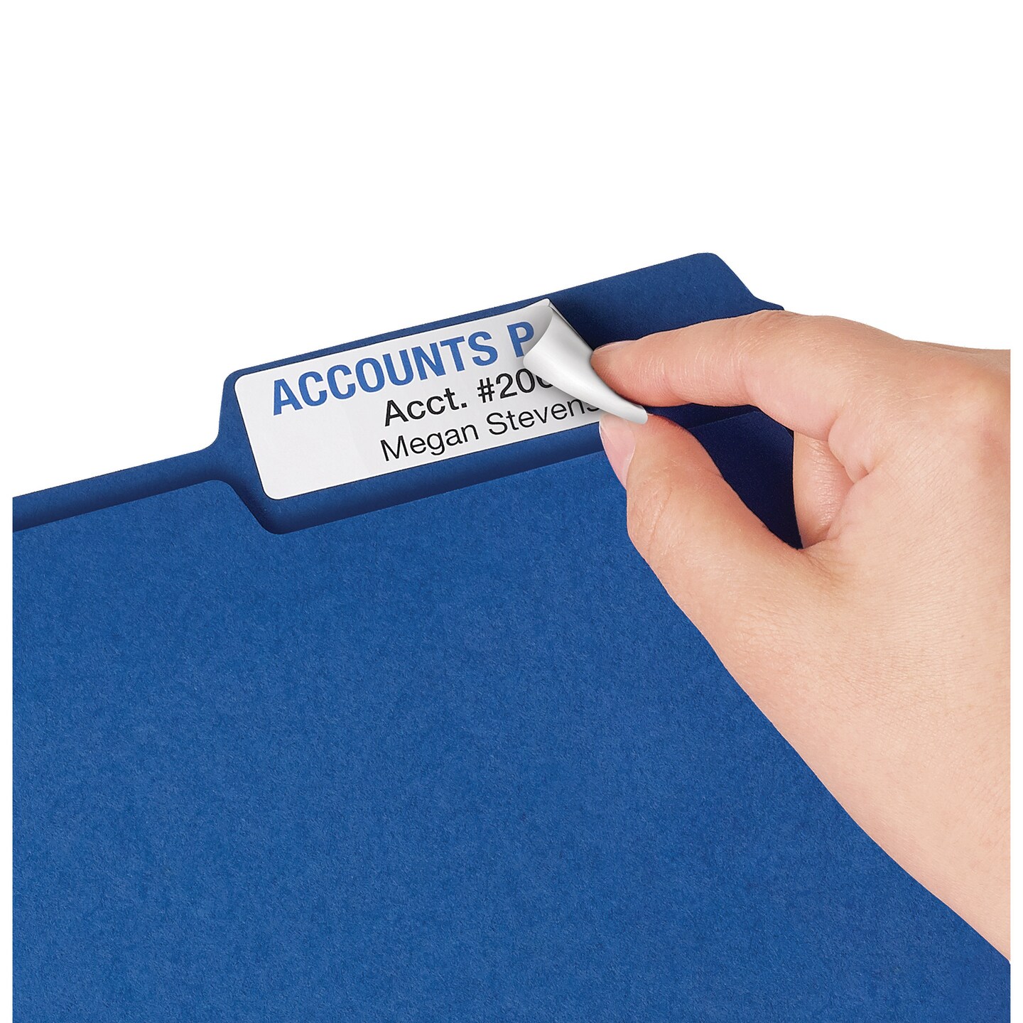 Avery Extra Large File Folder Labels, 15/16&#x22; x 3-7/16&#x22;, 450 Printable Labels, Removable, White (8425)