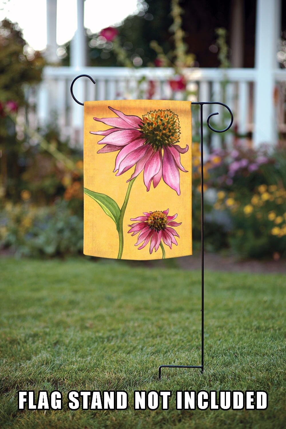 Pink Coneflowers Decorative Spring Flag