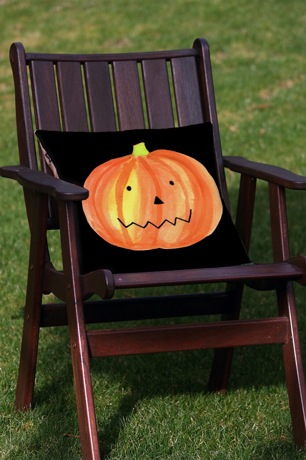 Jack O'Lantern On Black Decorative Halloween Indoor/Outdoor Pillow Cover (set of 2)