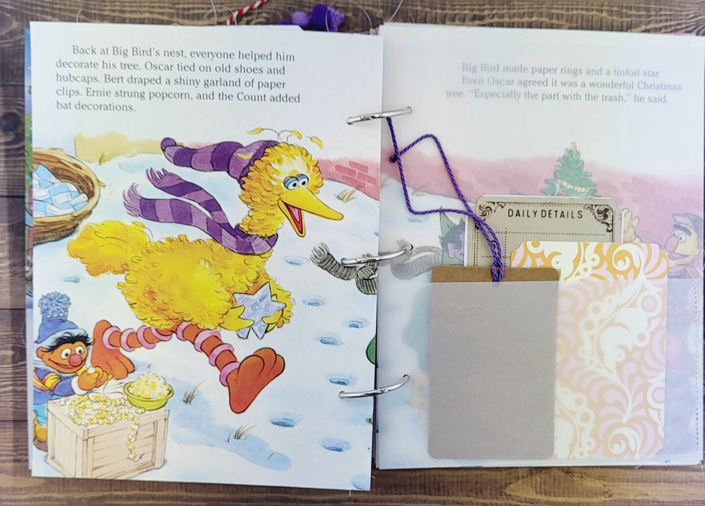 DAILY DEAL santa Surprisestory Book Christmas Junk Journal Kit