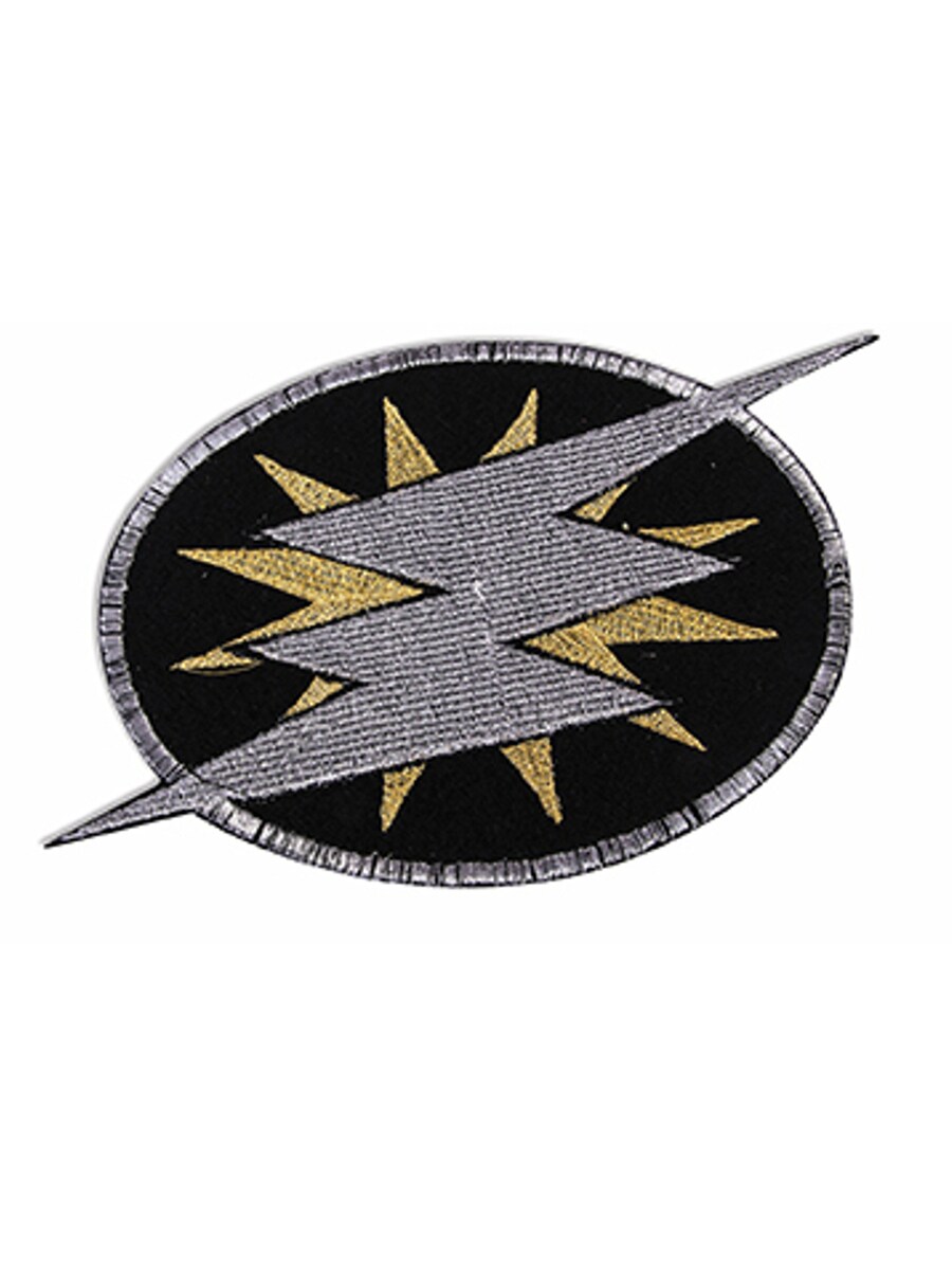 Be Your Own Superhero Lightning Bolt Embroidered Patch Costume Accessory
