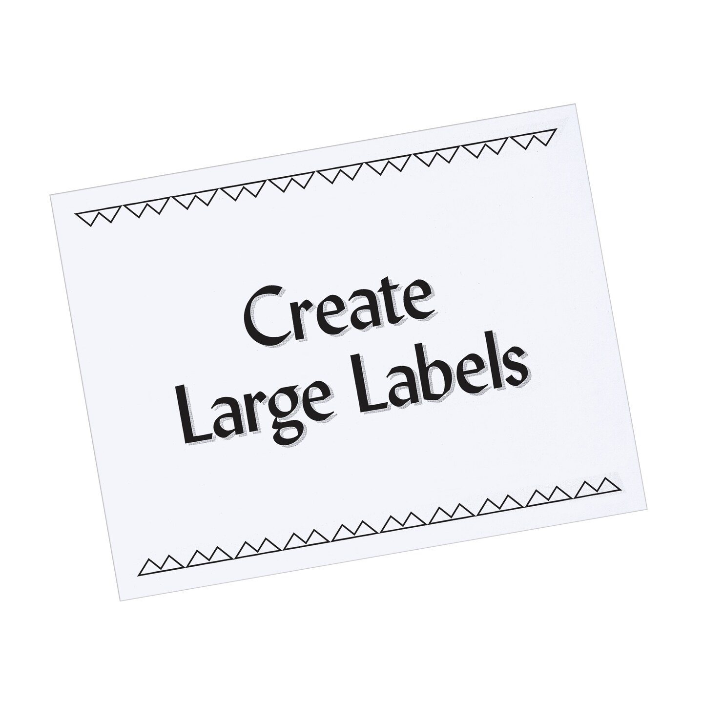 PRES-a-ply White Labels, 8-1/2" x 11", Permanent-Adhesive, 1-up, 100 labels
