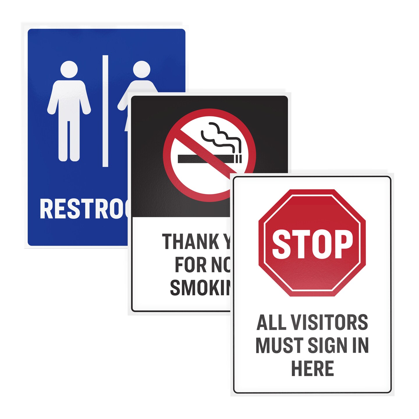 Avery Removable Label Safety Signs, 3-1/2" x 5", Printable, Water/Chemical Resistant, 60 Labels (61514)