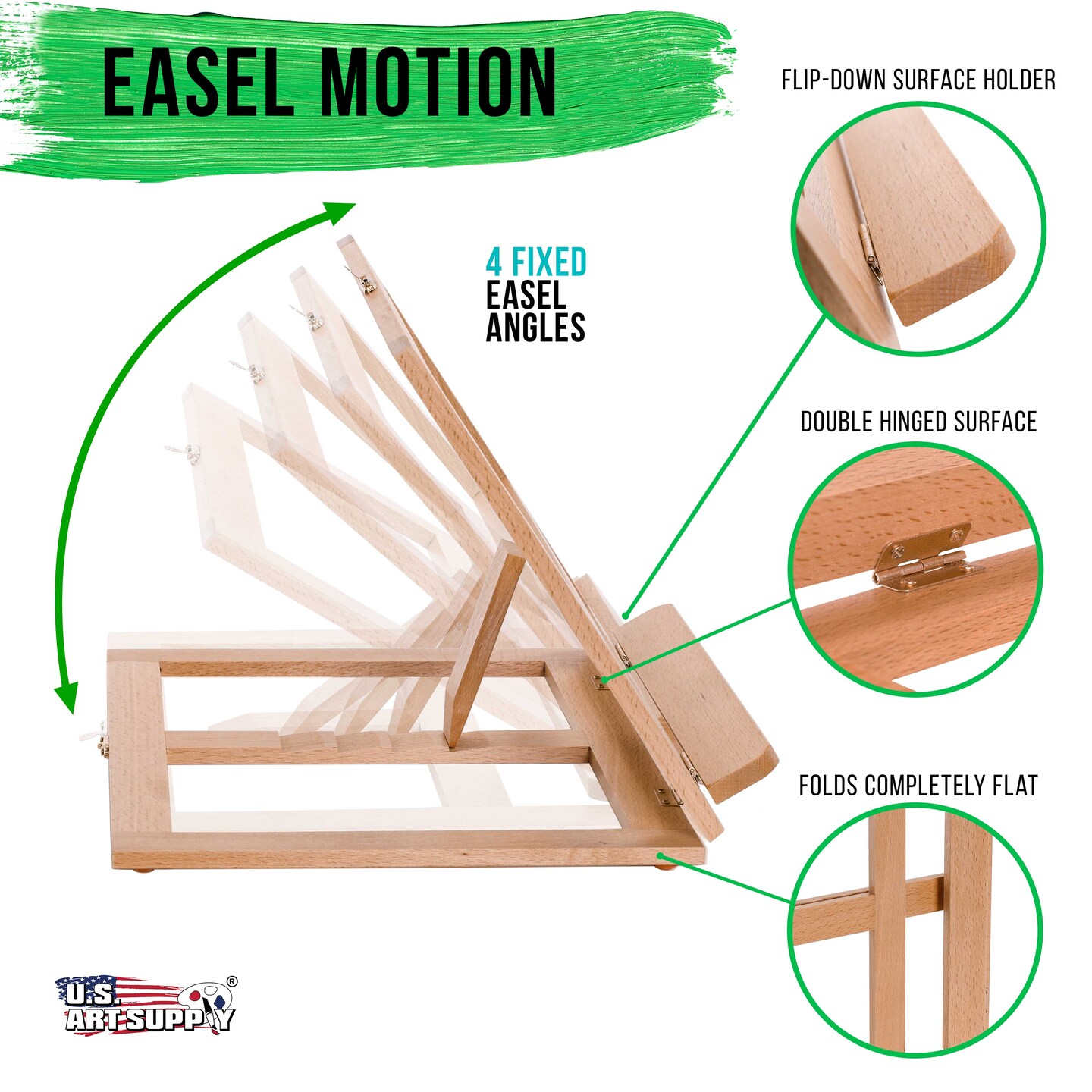 Wooden Table Bookrack Easel Cookbook Stand Textbook Tablet Rest