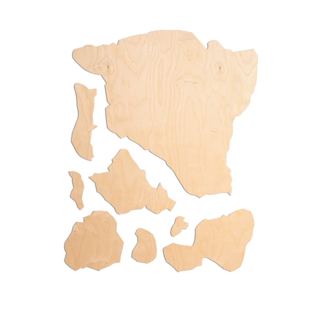 Unfinished Wood State - Hawaii