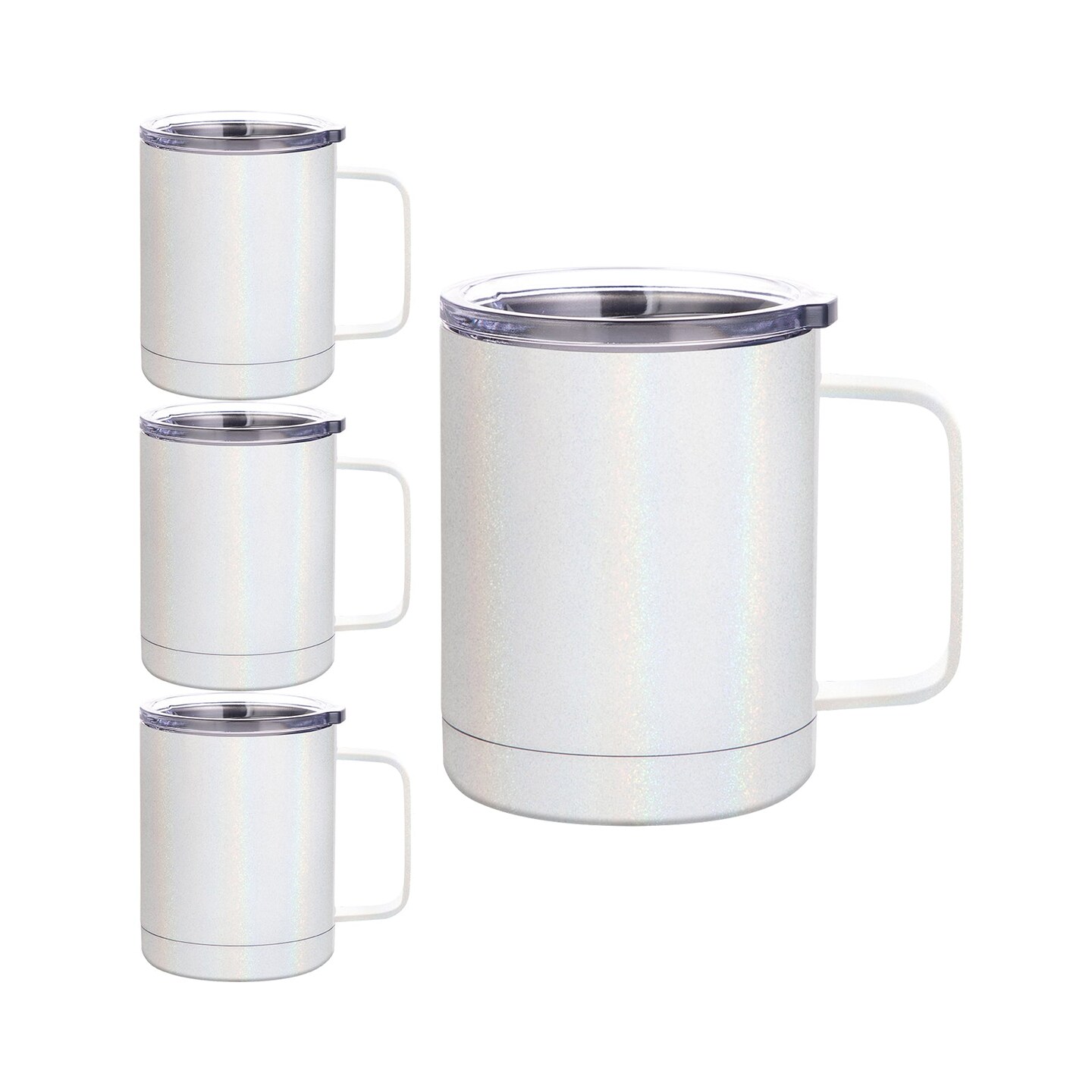 12oz Sublimation Metal Coffee Mug with Handle