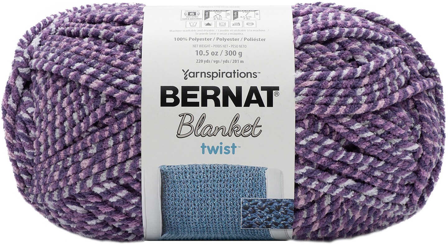 Bernat Blanket Twist Yarn Grape Kiss Michaels