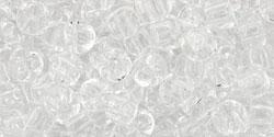 Toho 6/0 Round Japanese Seed Bead, TR6-1, Transparent Crystal, 20 grams