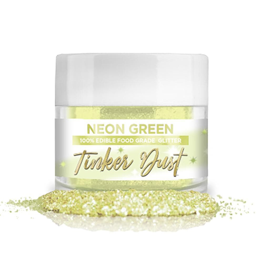 Neon Green Edible Glitter Edible Powder Dust Glitter for Food, Drinks
