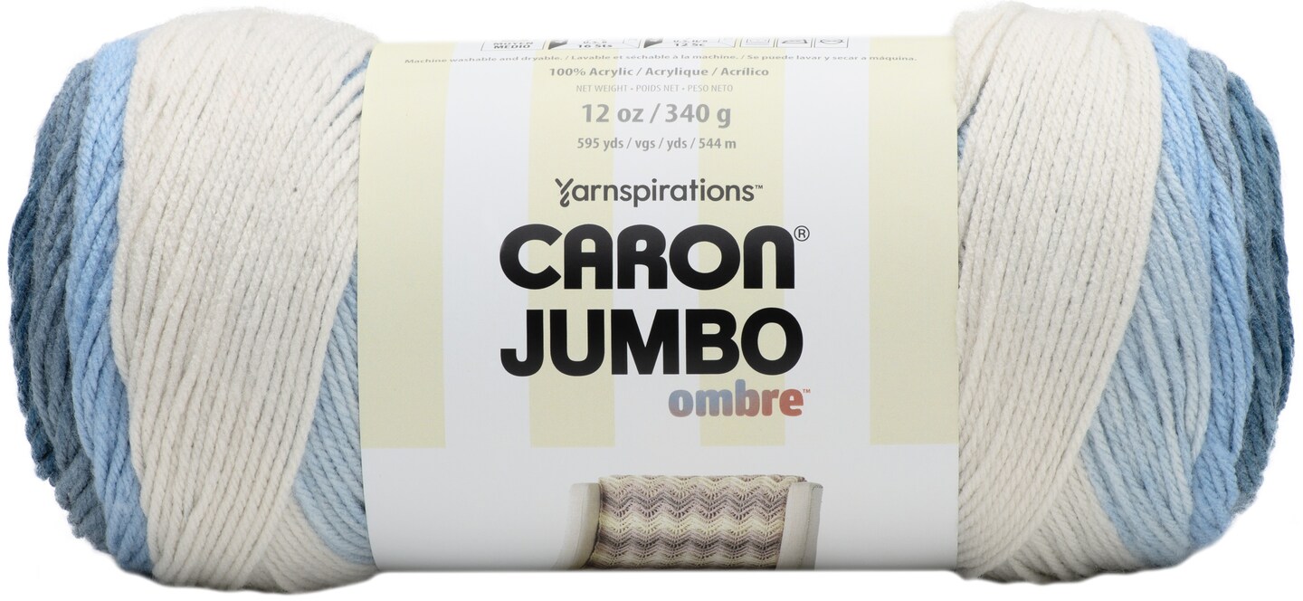 Caron Jumbo Print Ombre Yarn-Faded Jeans
