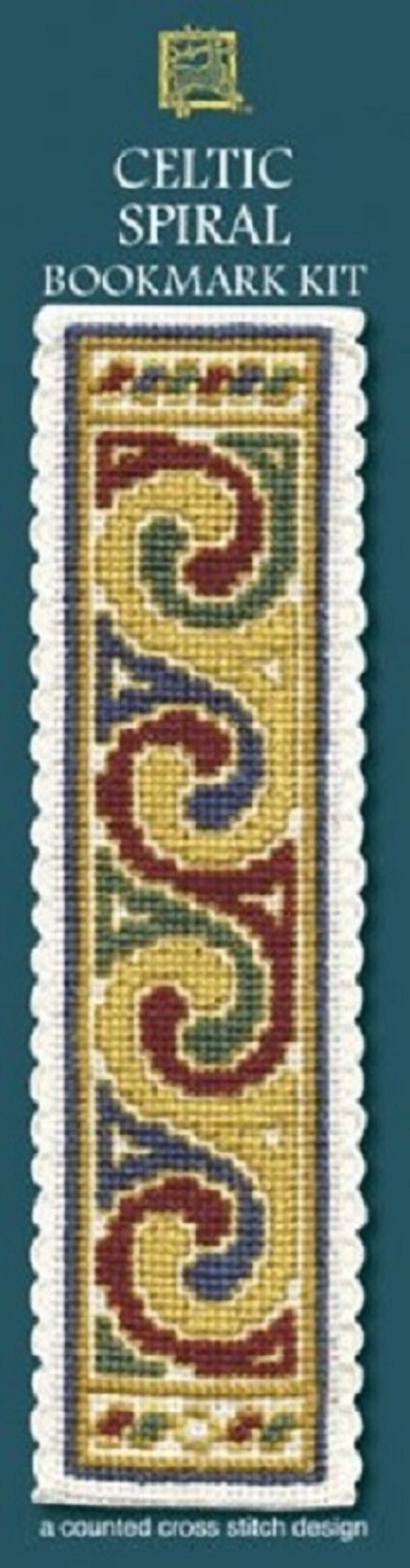 Textile Heritage Counted Cross Stitch Bookmark Kit - Celtic Spiral Cream
