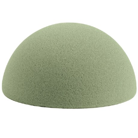 Floral Desert DryFoM Half Ball, 3.8"x 7.8" - Green Foam Ball for Floral Arranging and Crafting