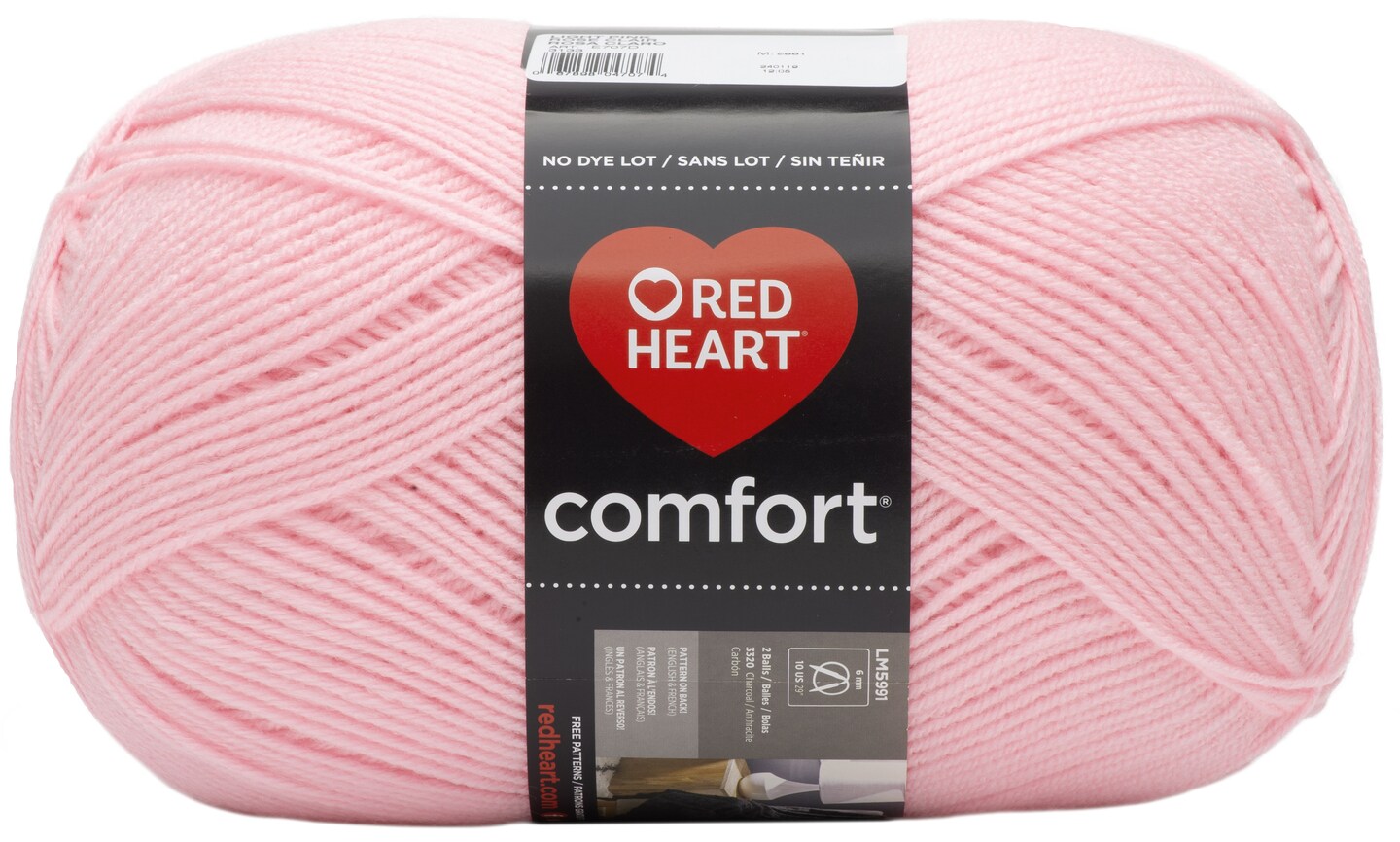 Red Heart Comfort Yarn-Light Pink