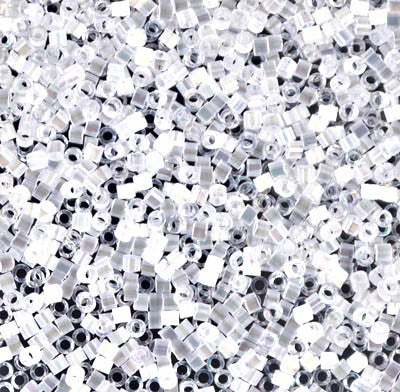Miyuki Delica Bead 11/0, DB0670, Crystal AB Silk Satin, 5 grams