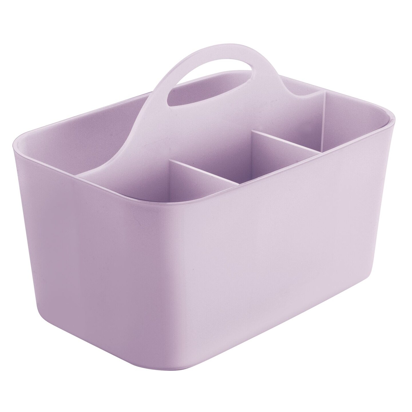mDesign Plastic Storage Caddy Tote for Sewing & Craft Supplies, Small