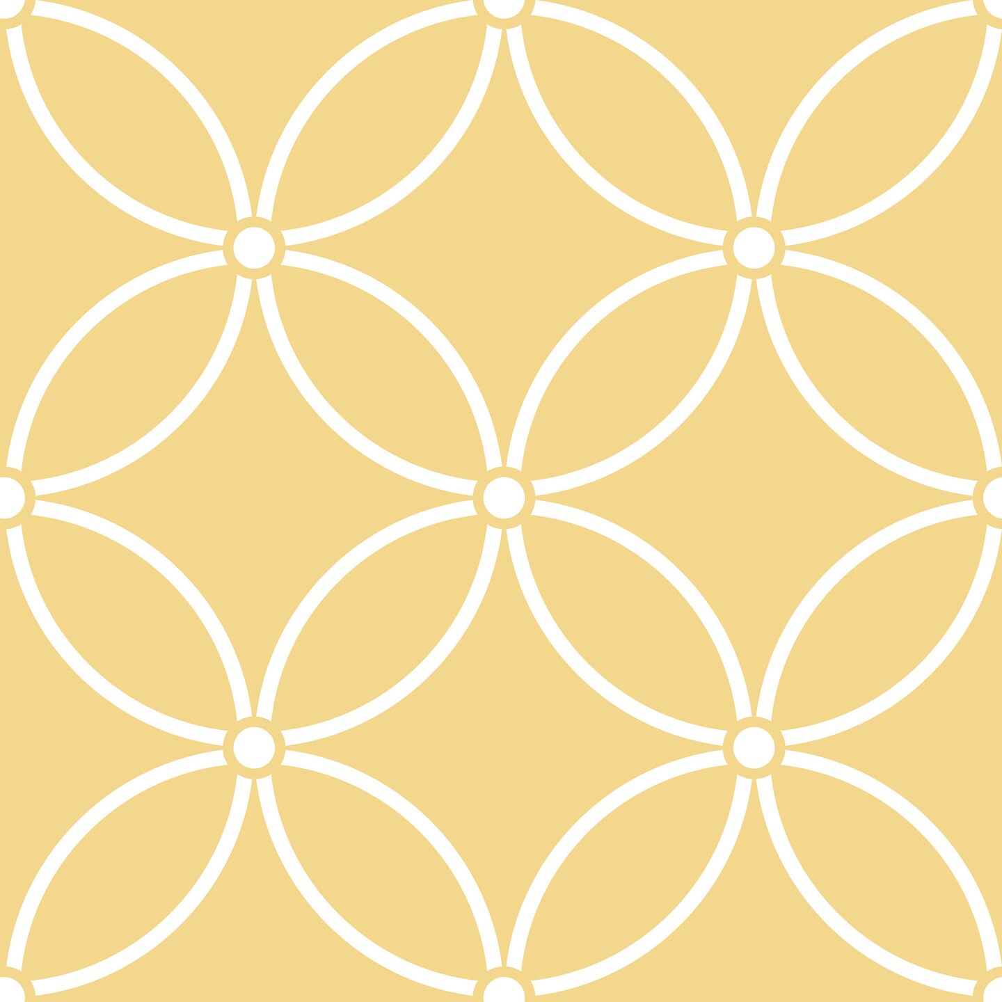 Contemporary Circles Wall Stencil | 3693 by Designer Stencils | Pattern Stencils | Reusable Stencils for Painting | Safe & Reusable Template for Wall Decor | Try This Stencil Instead of a Wallpaper | Easy to Use & Clean Art Stencil Pattern