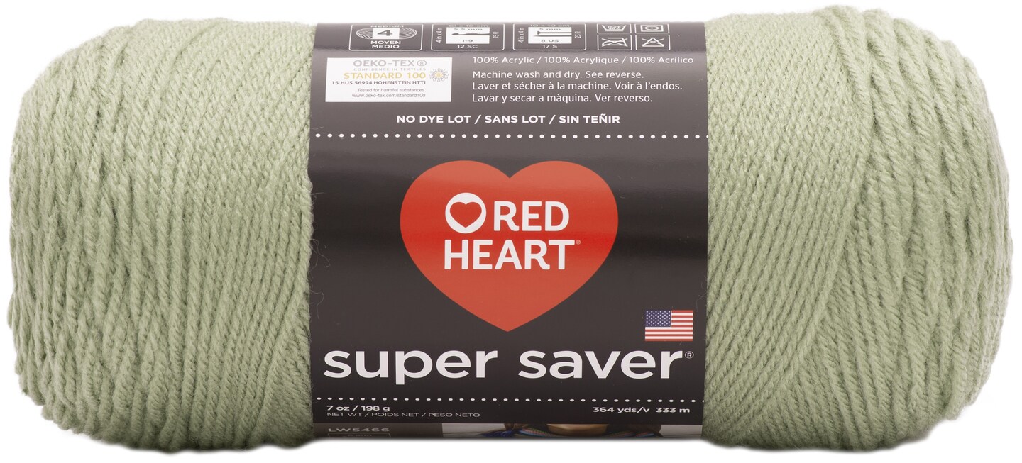 Red Heart Super Saver Yarn-Frosty Green | Michaels