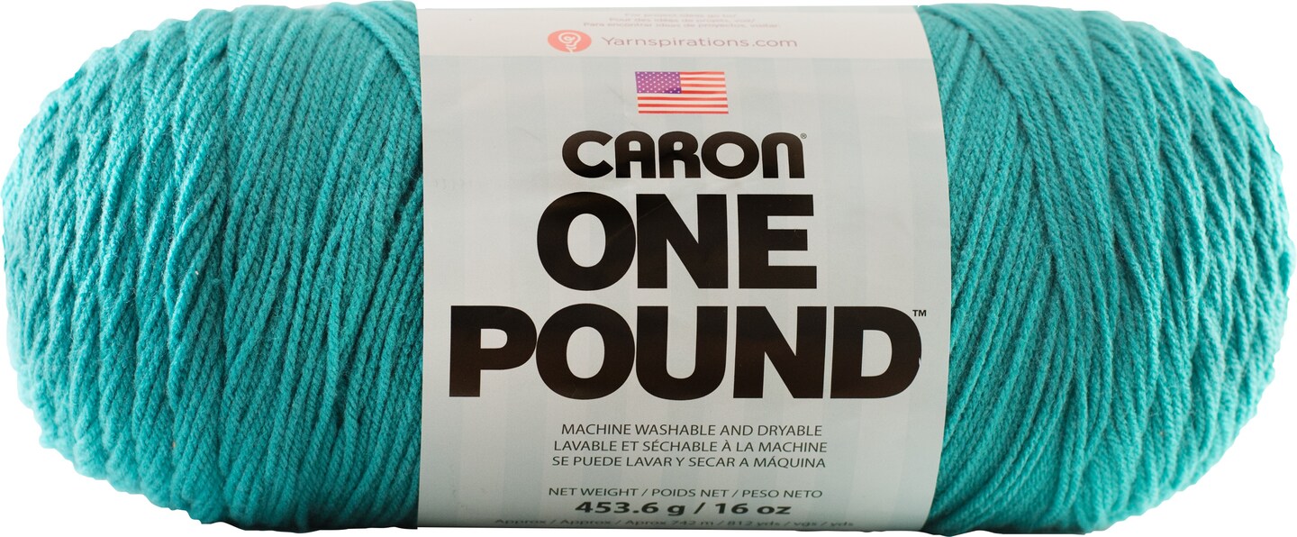 Caron One Pound Yarn - Aqua