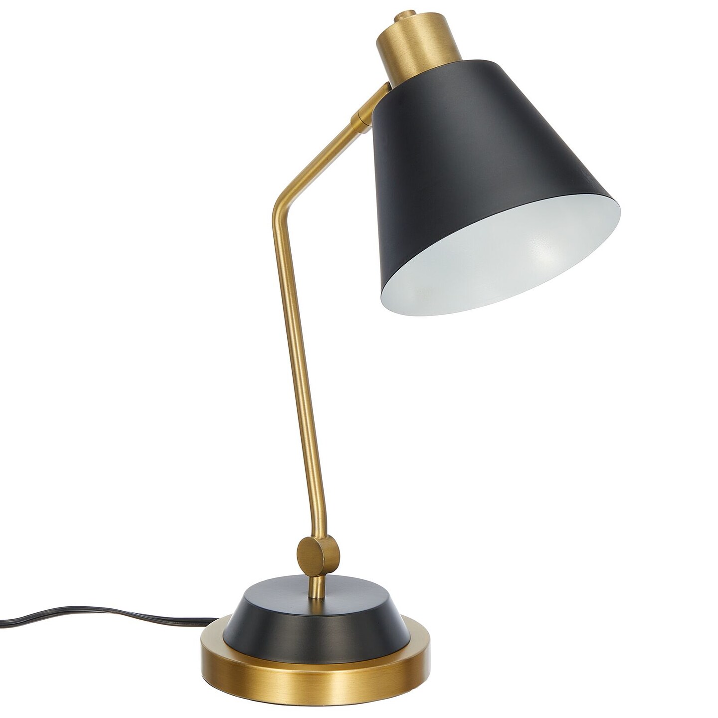 mDesign Curved Metal Desk Lamp
