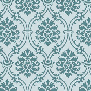 Small Royal Damask Wall Stencil | 3731 by Designer Stencils | Pattern Stencils | Reusable Stencils for Painting | Safe & Reusable Template for Wall Decor | Try This Stencil Instead of a Wallpaper | Easy to Use & Clean Art Stencil Pattern