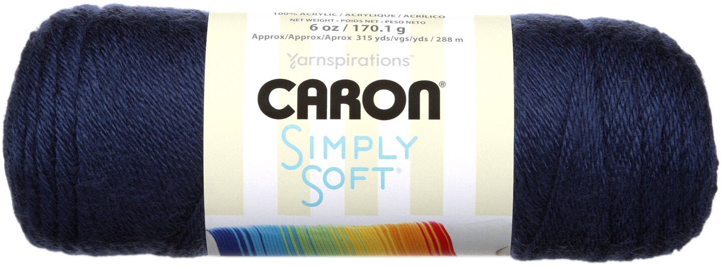 Caron Simply Soft Solids Yarn-Dark Country Blue